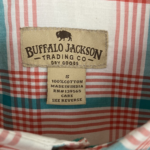 Brand new Buffalo Jackson, trading Co. button down shirt, 100% cotton size small - Picture 4 of 5